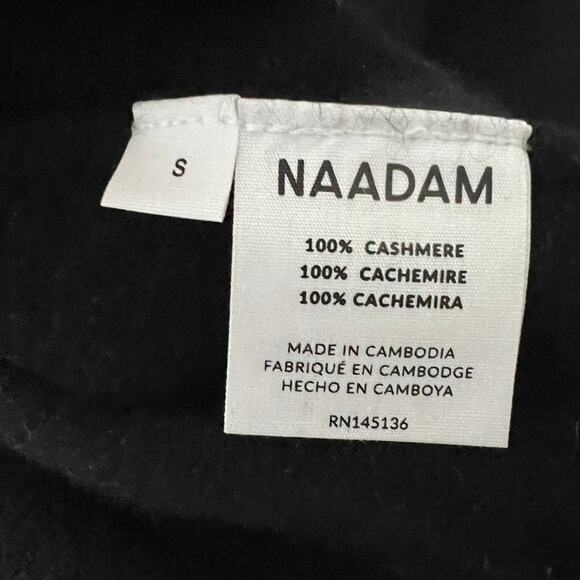 Naadam Cashemere Sweater Black Men Size Small - Picture 10 of 11